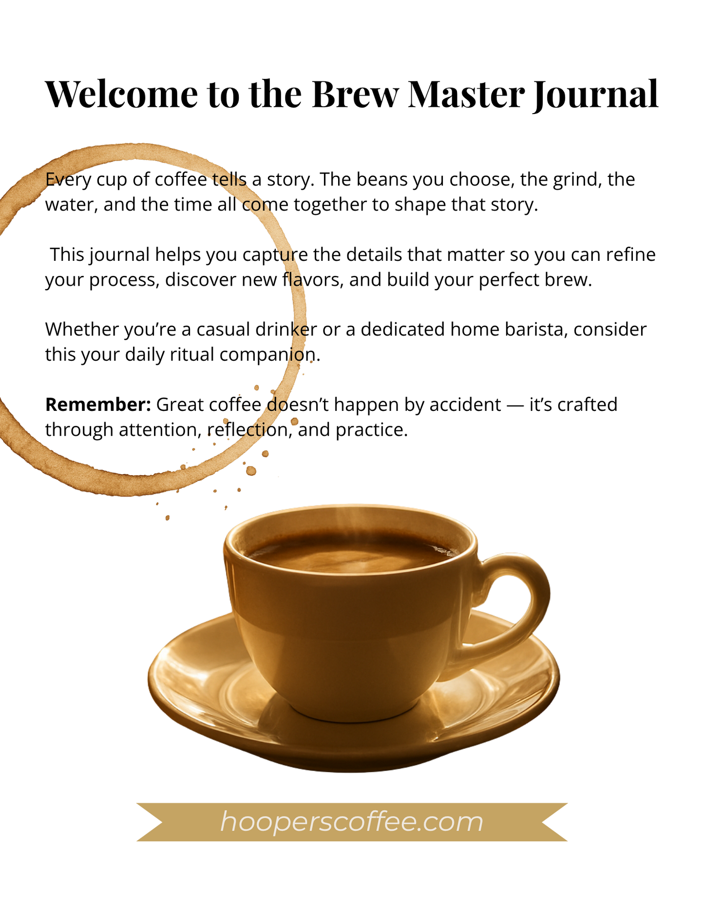 Brew Master Journal (PDF DOWNLOAD)